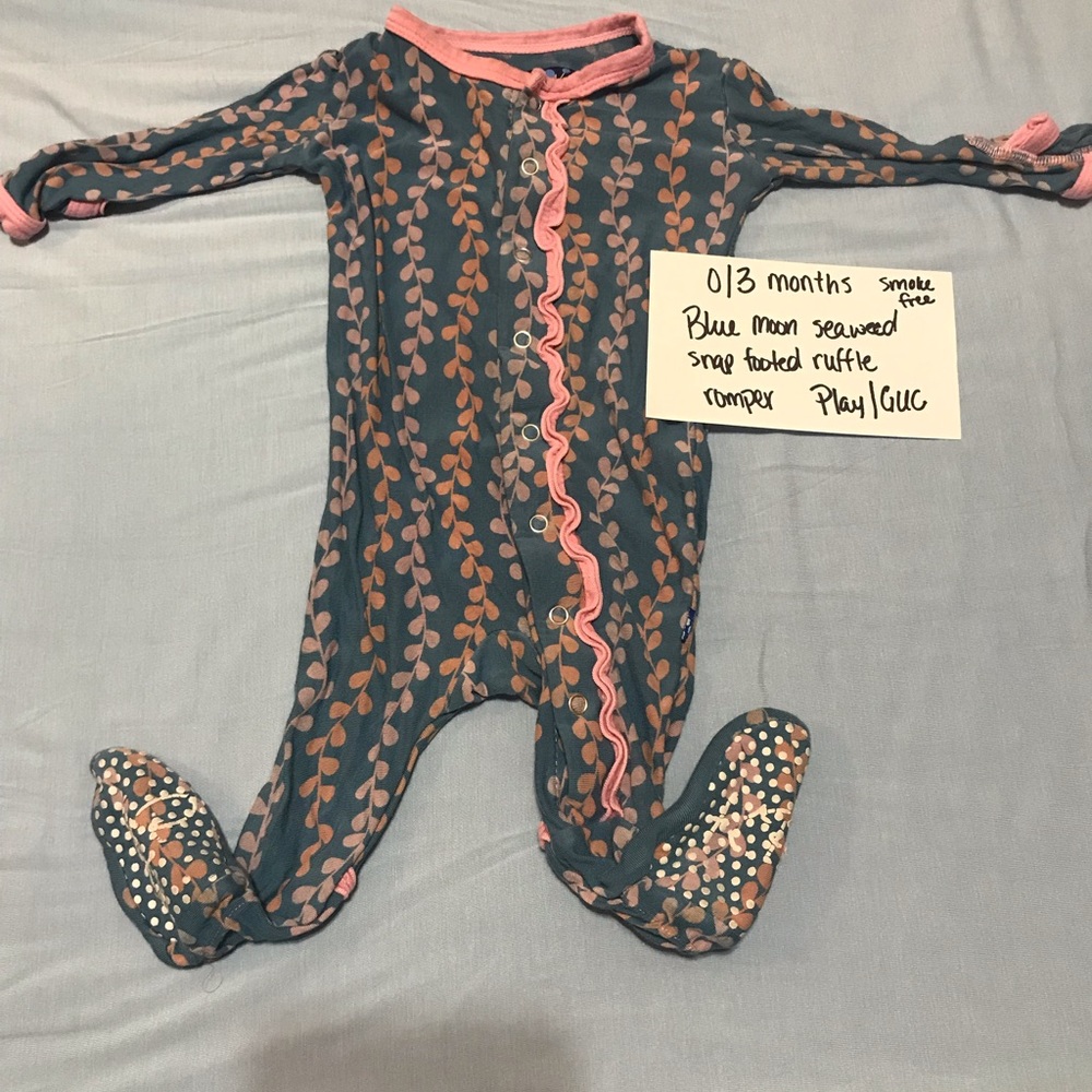 Kickee Pants ruffle romper 0/3